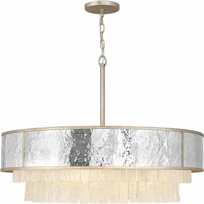 Fredrick Ramond FR32708CPG Reverie Modern Champagne Gold 36″ Drum Hanging Light Fixture