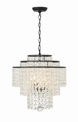 Gabrielle Four Light Chandelier in Matte Black (60|GAB-B7304-MK)