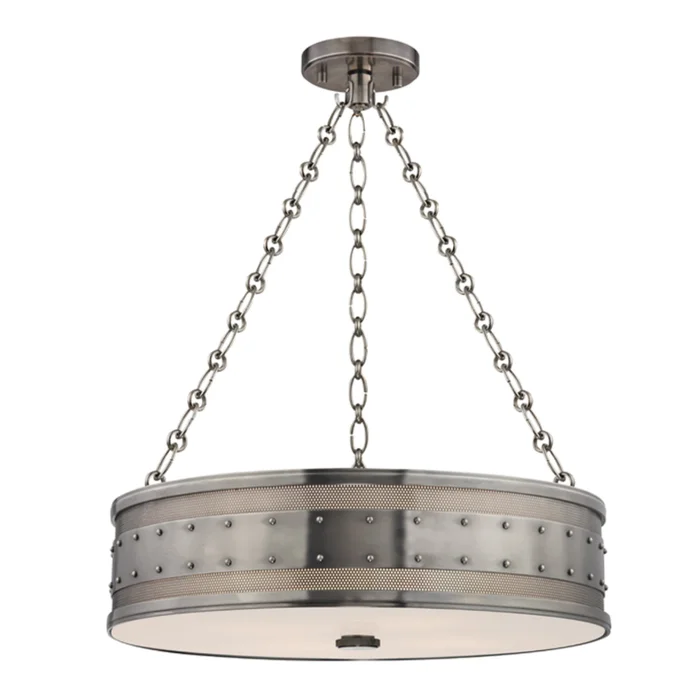 Gaines 4-Light Chandelier in Historic Nickel 22L x 22W x 5.75H