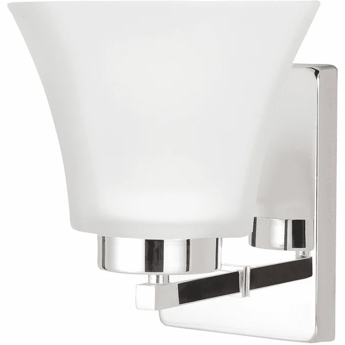 Generation Lighting 4111601-05 Bayfield Contemporary Chrome Sconce Lighting