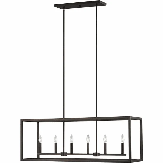 Generation Lighting 6634506EN-710 Moffet Street Burnt Sienna LED Kitchen Island Lighting