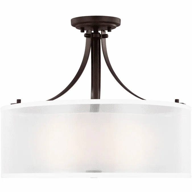 Generation Lighting 7737303-710 Elmwood Park Bronze Ceiling Light