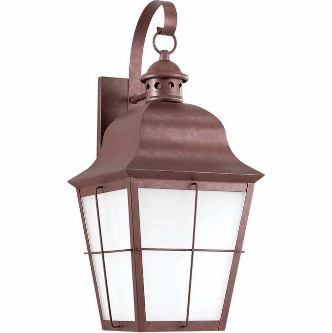 Generation Lighting 8463D-44 Chatham Traditional Weathered Copper Exterior 21″ Wall Lighting Sconce