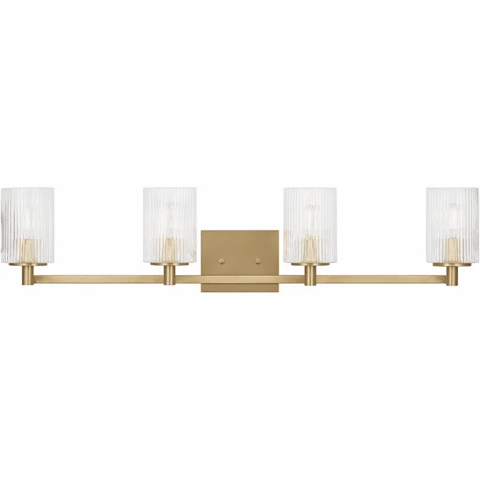 Generation Lighting GLV1044SB Lando Contemporary Satin Bronze 4-Light Bathroom Wall Light Fixture