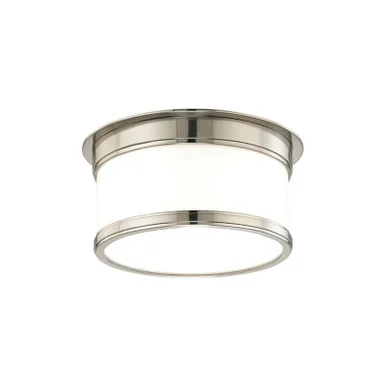 Geneva One Light Flush Mount in Satin Nickel (70|709-SN)