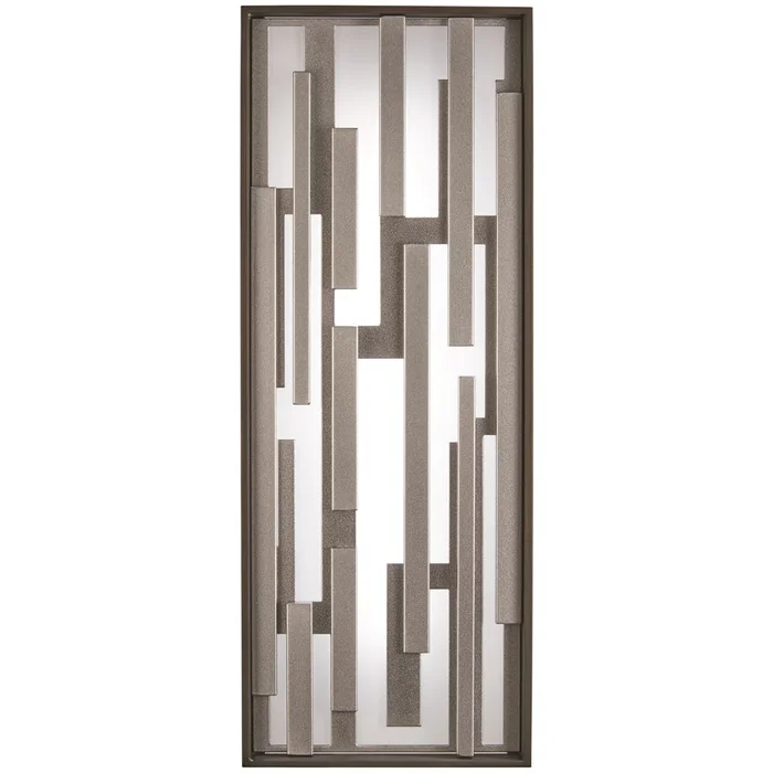 George Kovacs Bars LED Pocket – Bronze W/Silver – P1272-650-L