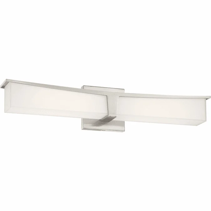 George Kovacs P1533-084-L Plane Modern Brushed Nickel LED 24″ Bath Light Fixture