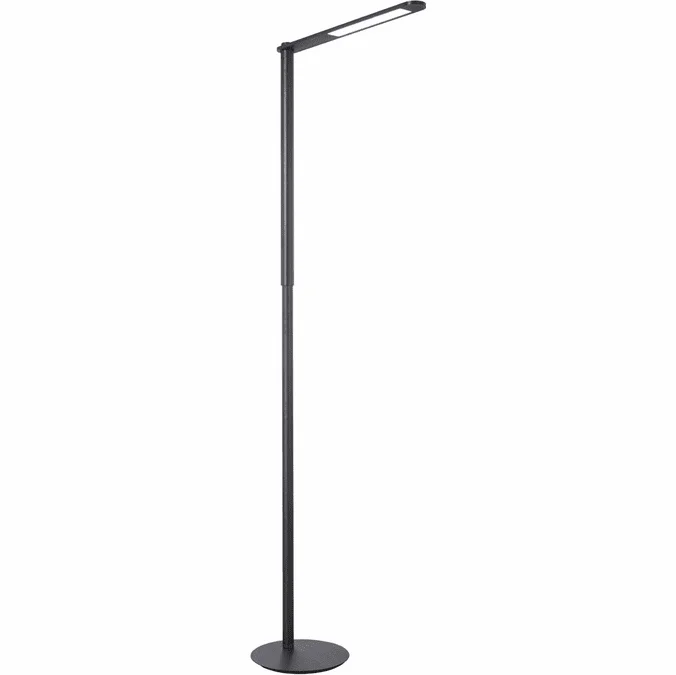 George Kovacs P1931-896-L Kovacs Modern Brushed Coal Black LED Floor Lamp Lighting