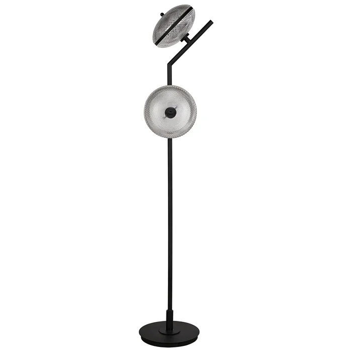 gibson floor lamp, black steel