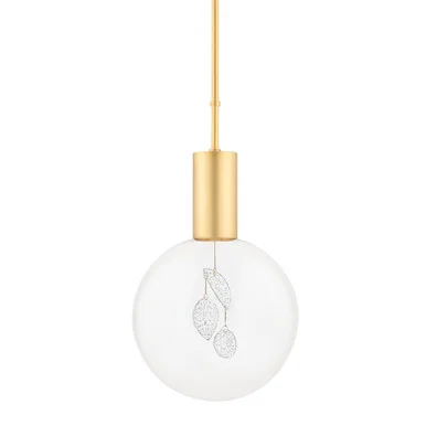 Gio One Light Pendant in Aged Brass (70|KBS1875701S-AGB)