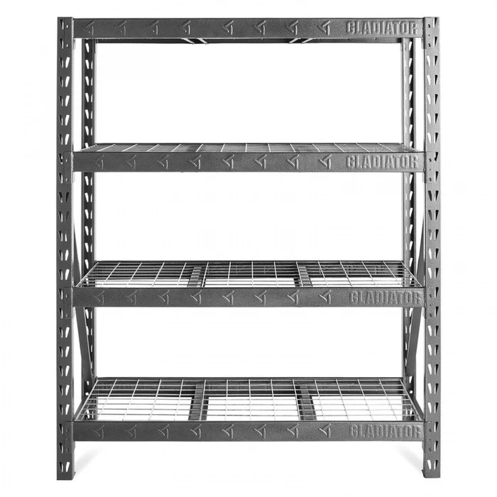 Gladiator 60 Welded Rack – Hammered Granite|tagre soude de 60po de Gladiator – granite martel