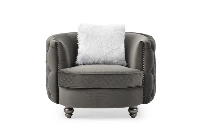 Glory Furniture G0332A Chair in Dark Gray G0332A-C