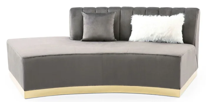 Glory Furniture G0430 Chaise in Dark Gray G0430-SCH