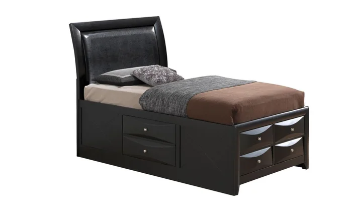 Glory Furniture G1500I Twin Storage Bed in Black