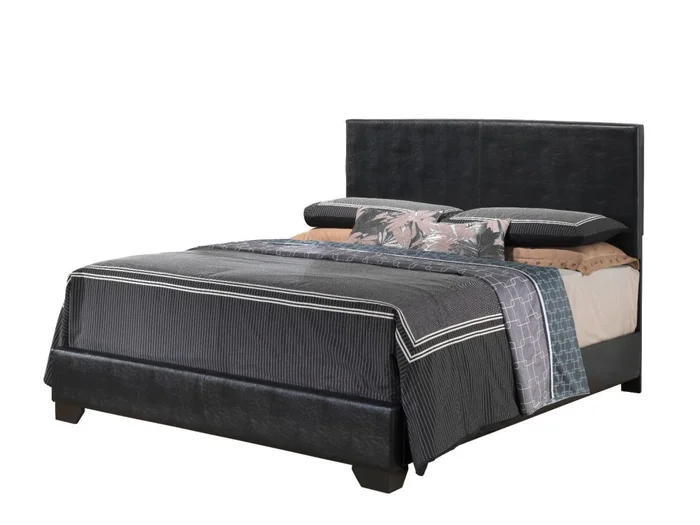 Glory Furniture G1850/G3150F King Upholstered Platform Bed in Black