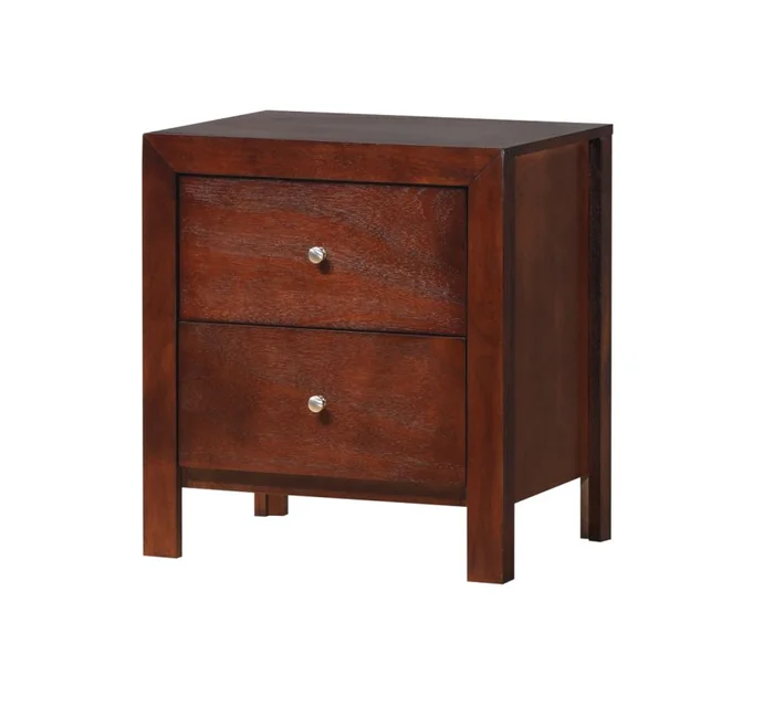 Glory Furniture G2400 2 Drawer Nightstand in Cherry G2400-N