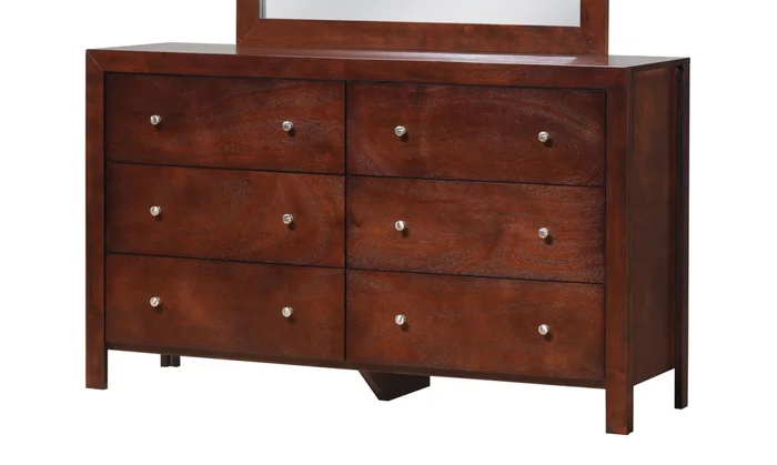 Glory Furniture G2400 6 Drawer Dresser in Cherry G2400-D