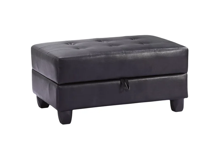 Glory Furniture G303 Ottoman in Black G303-O