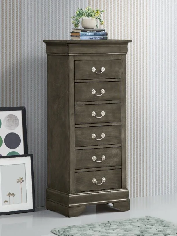 Glory Furniture G3105 Lingerie Chest in Grey G3105-LC