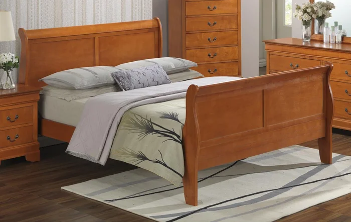 Glory Furniture G3160A Full Bed in Oak G3160A-FB