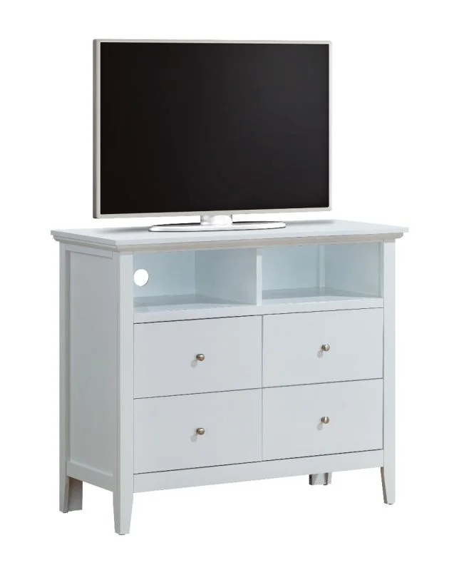 Glory Furniture G5490A Media Chest in White G5490-TV