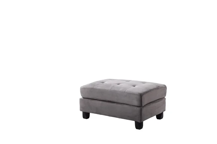Glory Furniture G633 Ottoman in Grey Suede G633-O