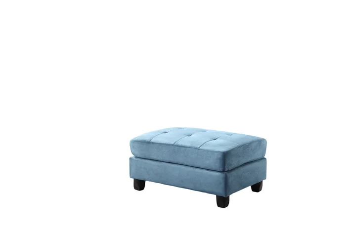 Glory Furniture G638 Ottoman in Aqua Suede G638-O