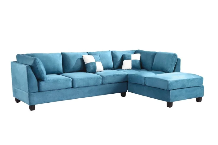 Glory Furniture G638B Sectional in Aqua G638B-SC