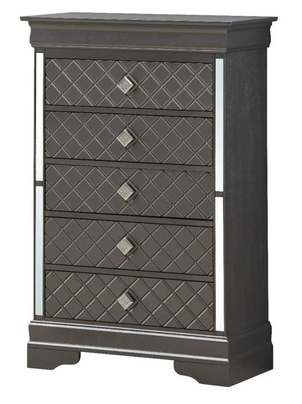 Glory Furniture G6702C Chest in Metalic Black G6702-CH