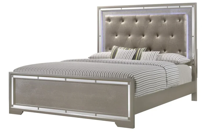 Glory Furniture G6800A Full Panel Bed in Champagne