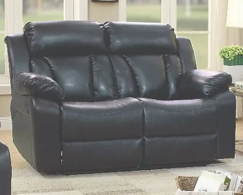 Glory Furniture G683 Reclining Loveseat in Black G683-RL