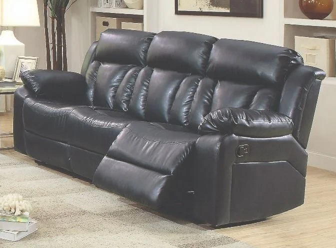 Glory Furniture G683 Reclining Sofa in Black G683-RS