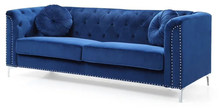 Glory Furniture G781A Sofa in Navy Blue G781A-S
