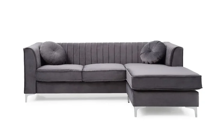 Glory Furniture G790 Sofa Chaise in Gray G790B-SC