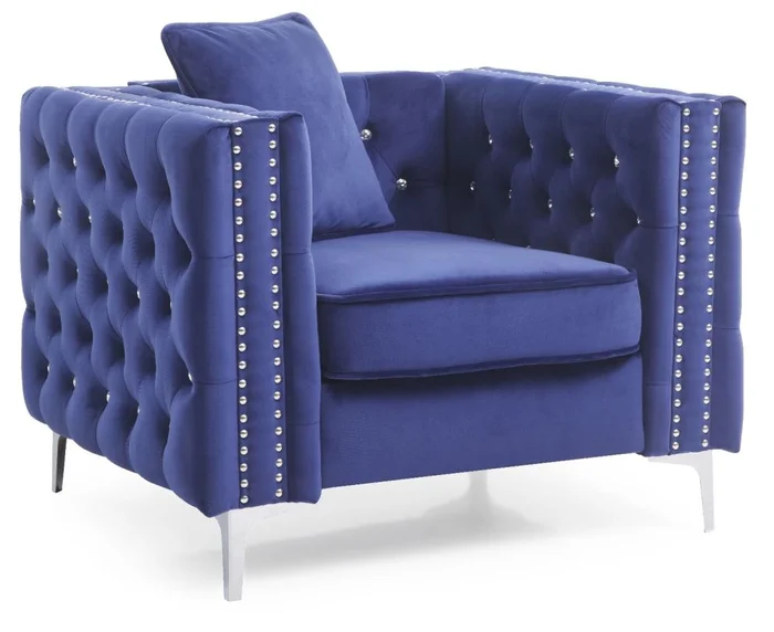 Glory Furniture G829A Chair in Blue G829A-C