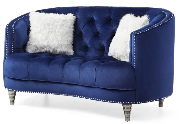 Glory Furniture G851 Loveseat in Blue G851-L
