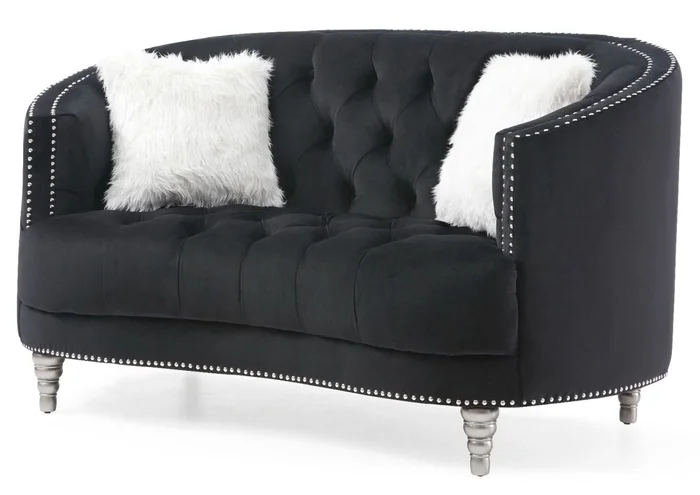 Glory Furniture G853 Loveseat in Black G853-L