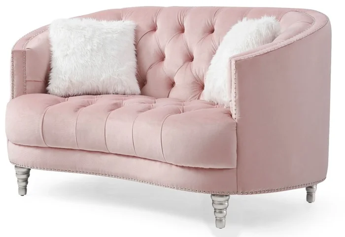 Glory Furniture G854 Loveseat in Pink G854-L