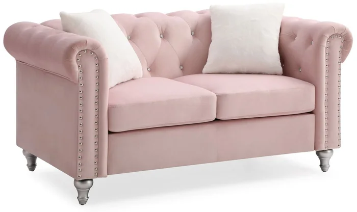 Glory Furniture G864A Loveseat in Pink G864A-L