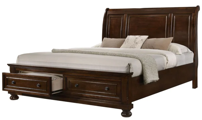 Glory Furniture G8900A Queen Storage Bed in Cherry