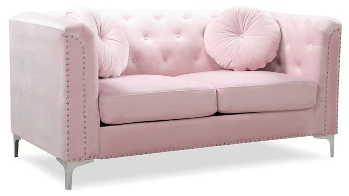 Glory Furniture G894A Loveseat in Pink G894A-L