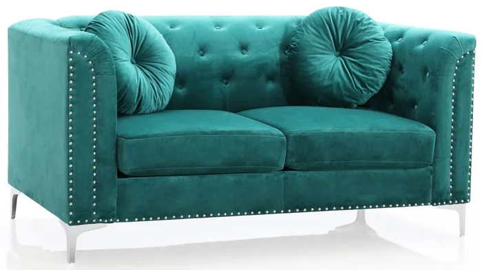 Glory Furniture G895A Loveseat in Green G895A-L