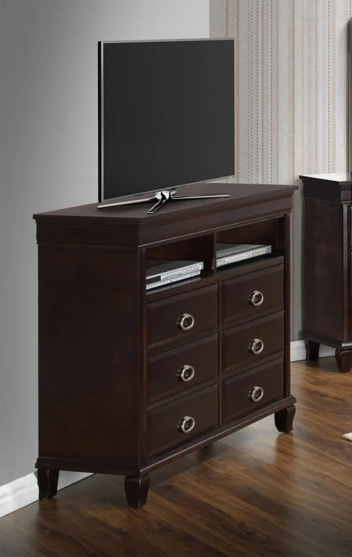Glory Furniture G9000 Media Chest in Cappuccino G9000-TV