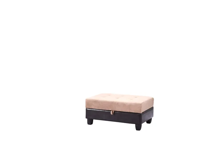 Glory Furniture G908 Ottoman in Mocha Suede/PU G908-O