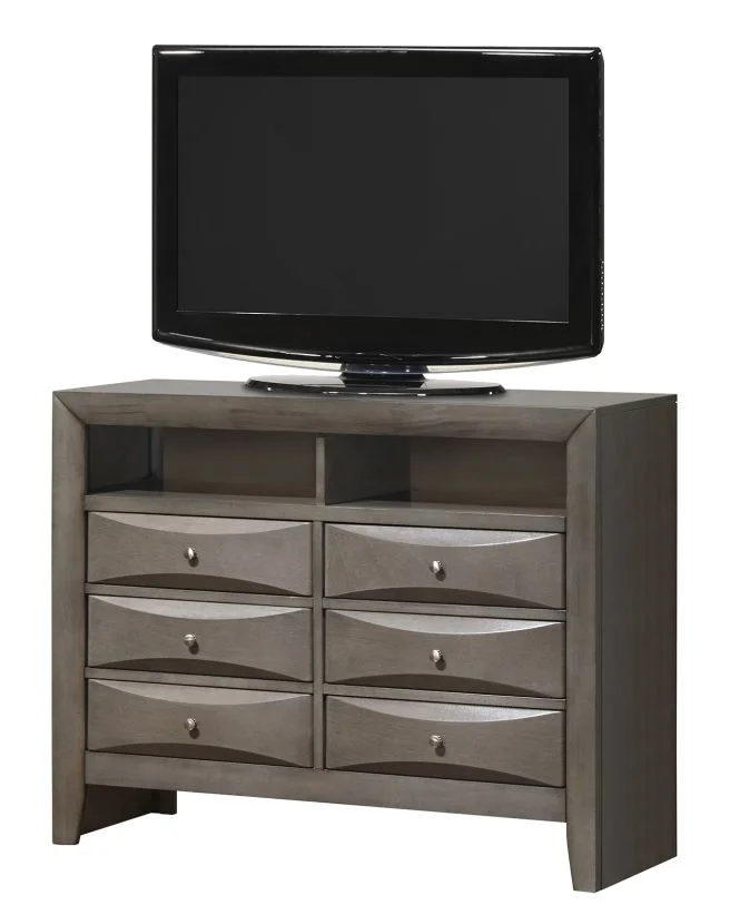 Glory Furniture Media Chest in Gray G1505-TV2