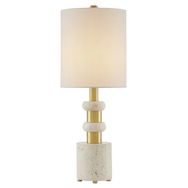 Goletta Table Lamp One Light Table Lamp in Beige/Antique Brass (142|6000-0809)