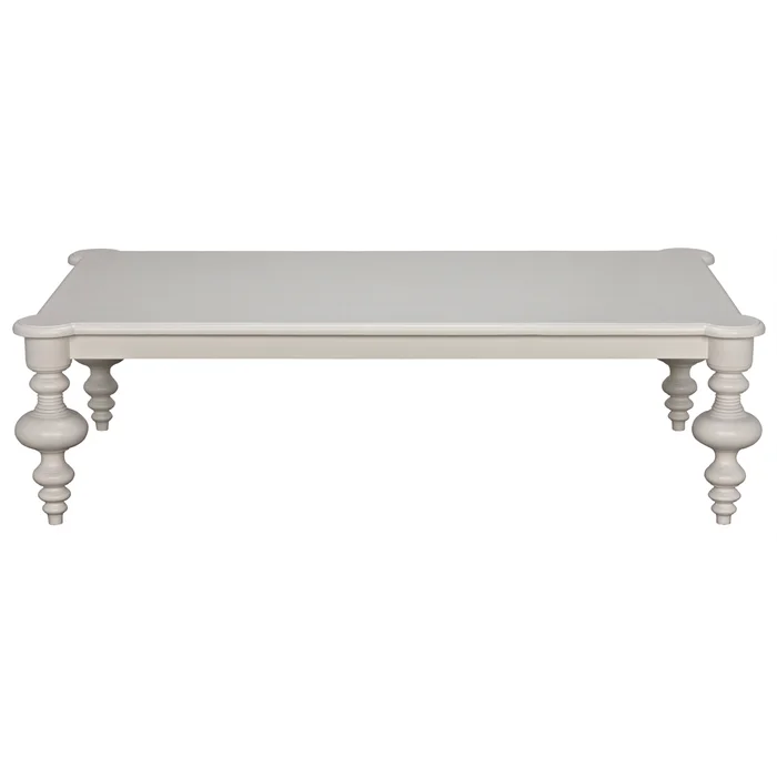 graff coffee table, solid white