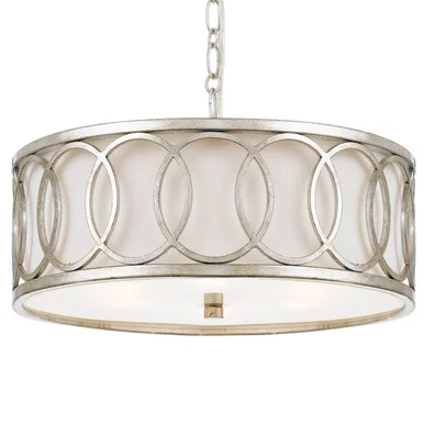 Graham Six Light Chandelier in Antique Silver (60|287-SA)
