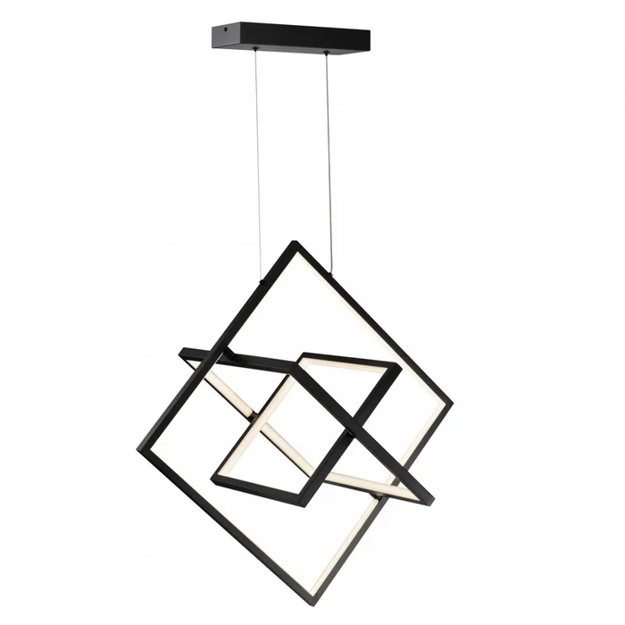 Graymar 24 W LED Black Pendant Light | Luminaire suspendu Graymar noir DEL de 24 W | D06HHAHK