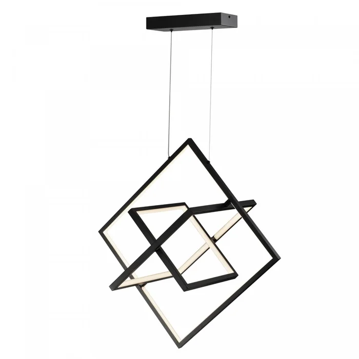 Graymar 45 W LED Black Pendant Light | Luminaire suspendu Graymar noir DEL de 45W | D06HHTCO
